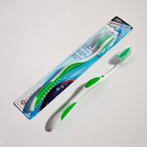 Zahnbürste – weich (weiß/grün)