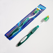 EXTRA CLEAN Zahnbürste – mittel (grün/weiß)